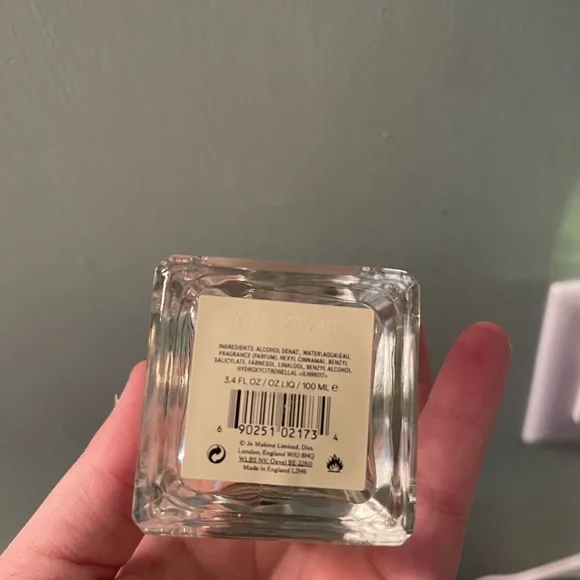 Jo Malone Fragrance Bottle with Silver Cap